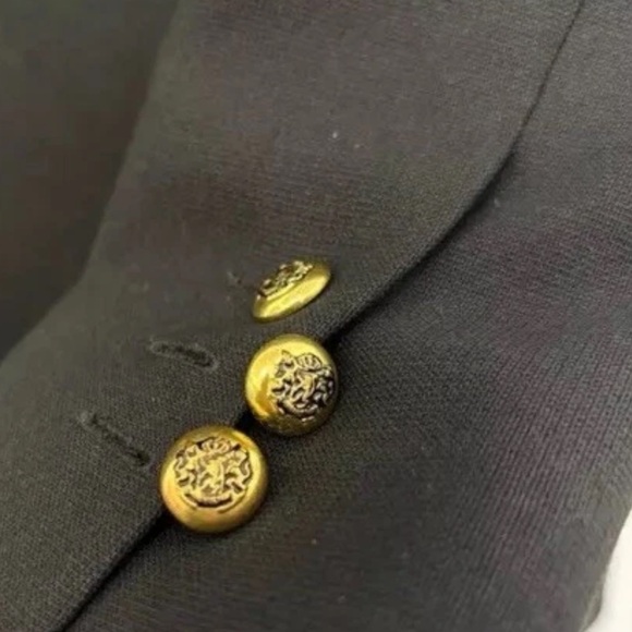 Smythe Collarless Double Breasted Blazer in Black - Picture 7 of 8